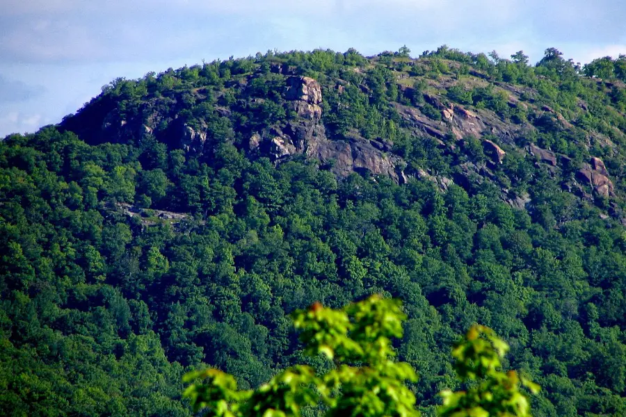 Wooded hills of Harriman State Park in the Town of Ramapo, NY