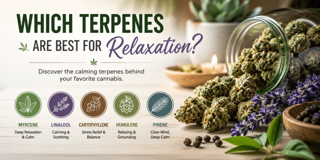 Best Terpenes for Relaxation: Myrcene & Linalool