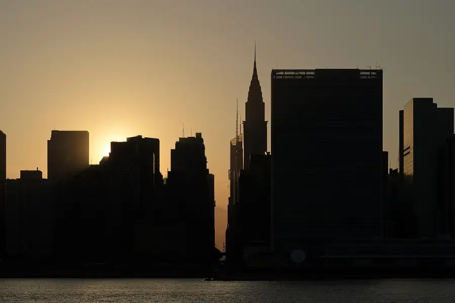 New York City skyline seen from the Queens waterfront